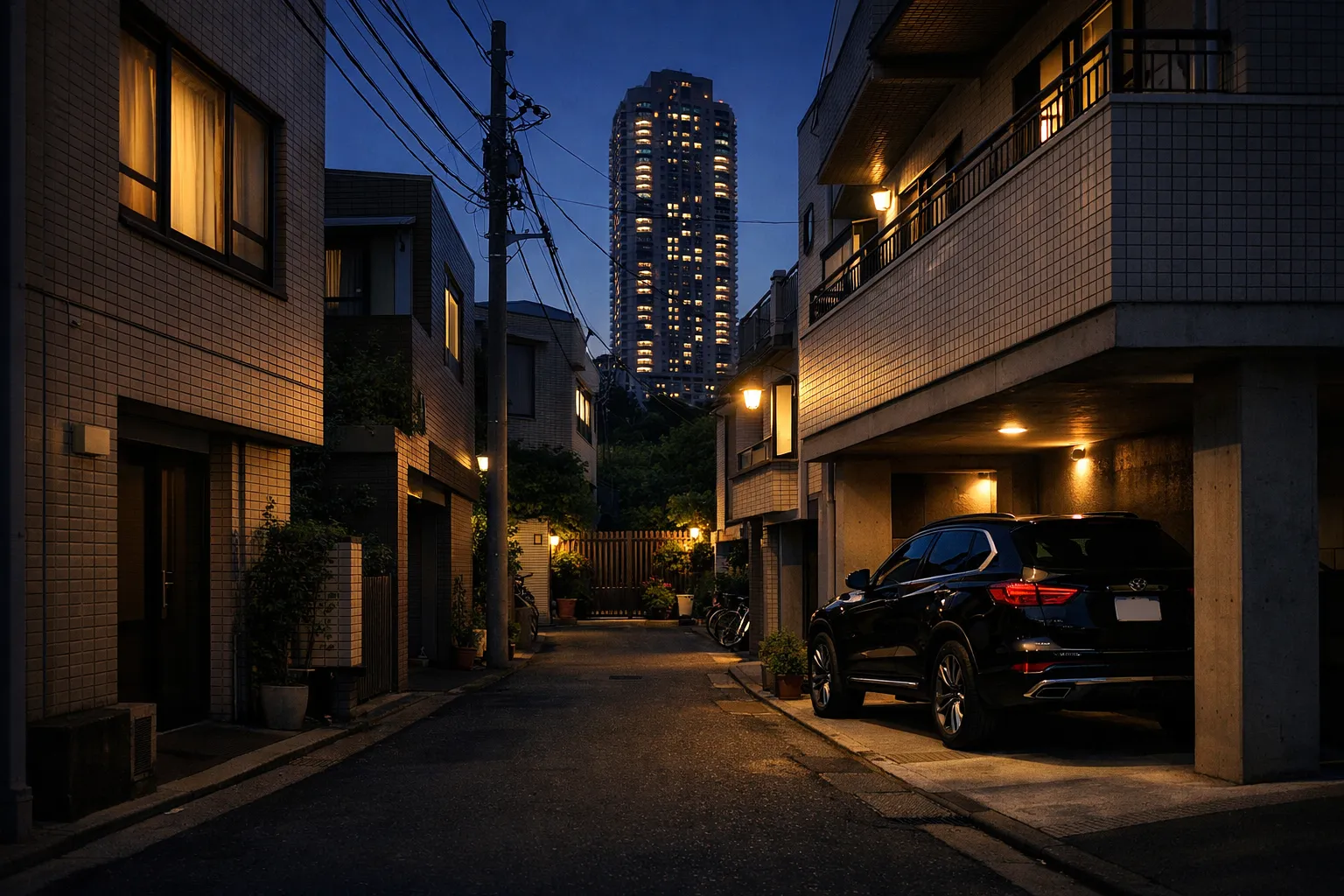 A low-rise residence in a quiet neighborhood dotted with embassies