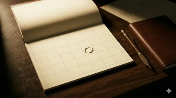A Japanese calendar with an acquisition date circled next to depreciation schedule notes