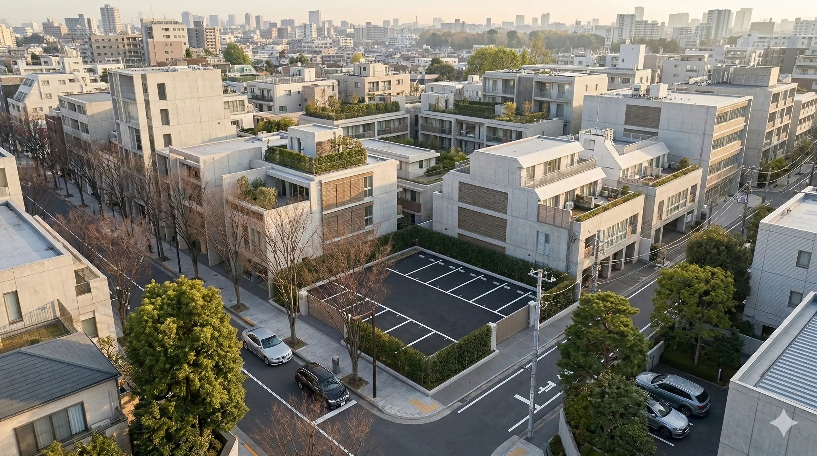 Development site in central Tokyo