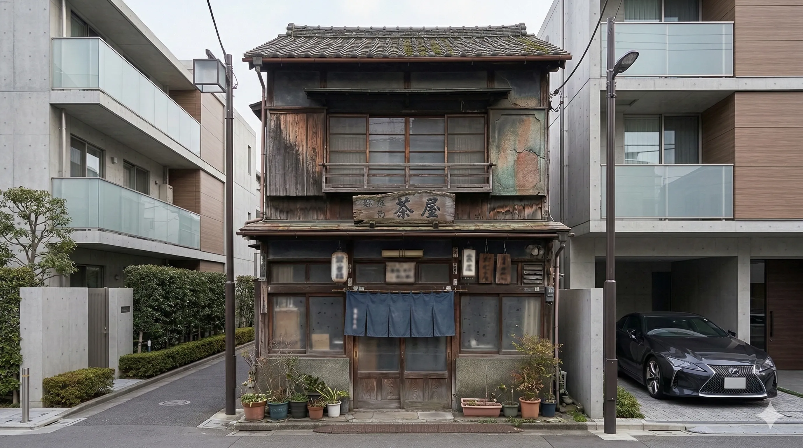 Land with aging structures