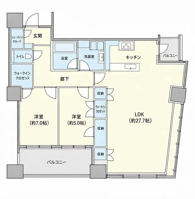 Park Tower Kachidoki South 2125: Floor plan
