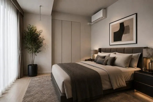 Proud Shibuya Higashi 606: Bedroom (virtually staged)