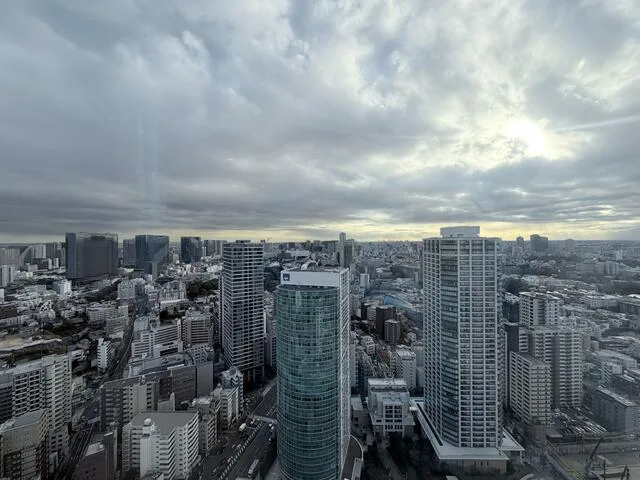 Shirokane The Sky E4103: View from the 41st-floor window over the Minato-ku skyline